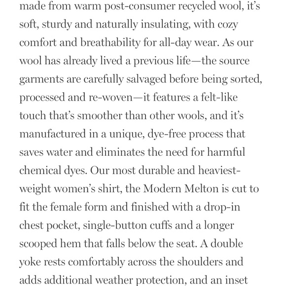 ANIAN Modern Melton Wool Shirt Jacket - XS NWOT Burnt Orange/Brick Red - Picture 7 of 7